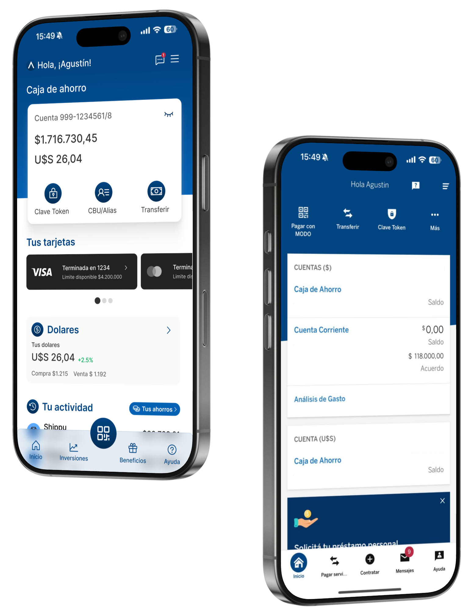 BBVA redesign mockup